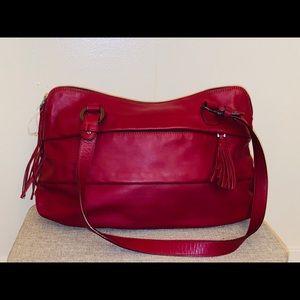 Over the shoulder Nuovedive leather satchel